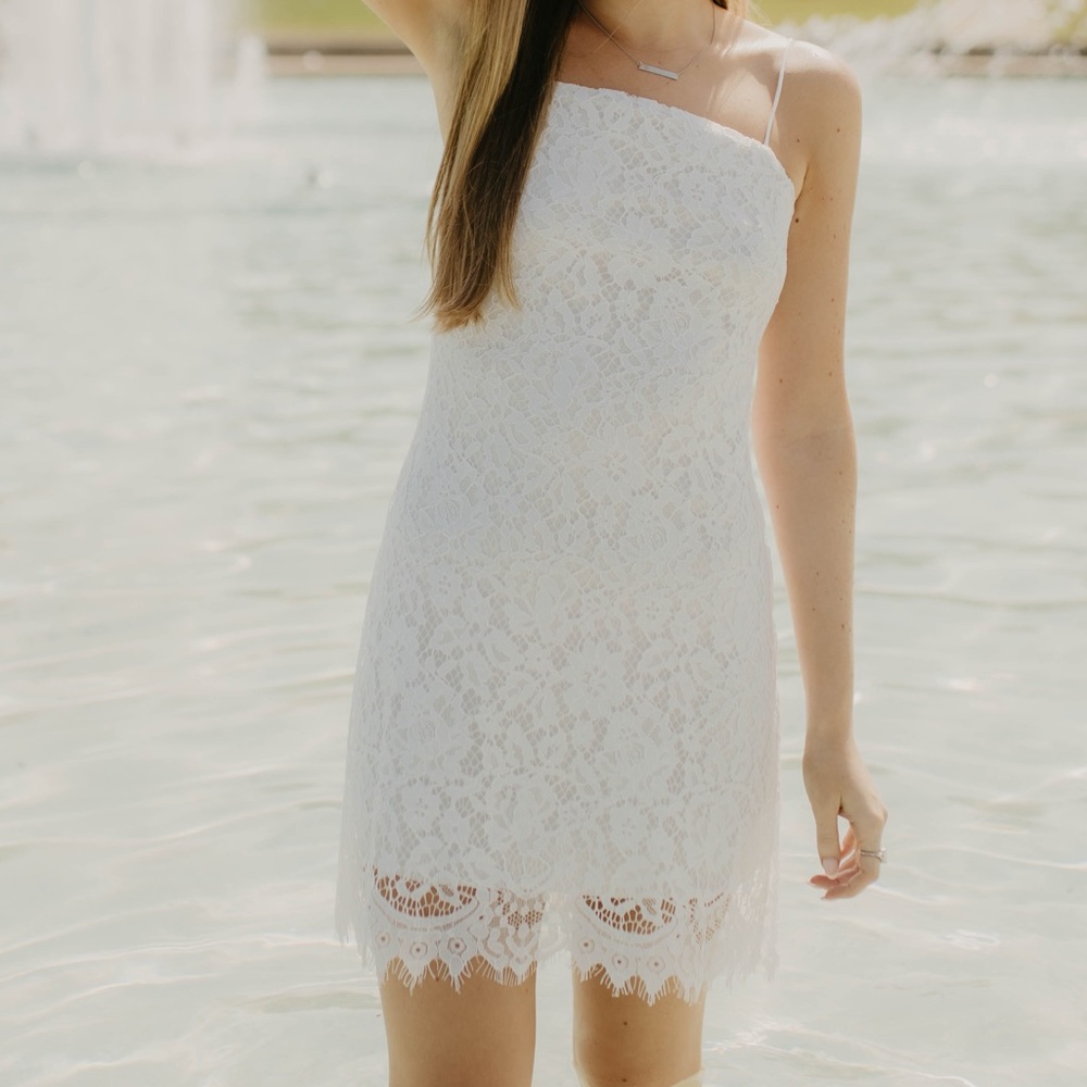 White Lace Dress - Picture 8 of 8